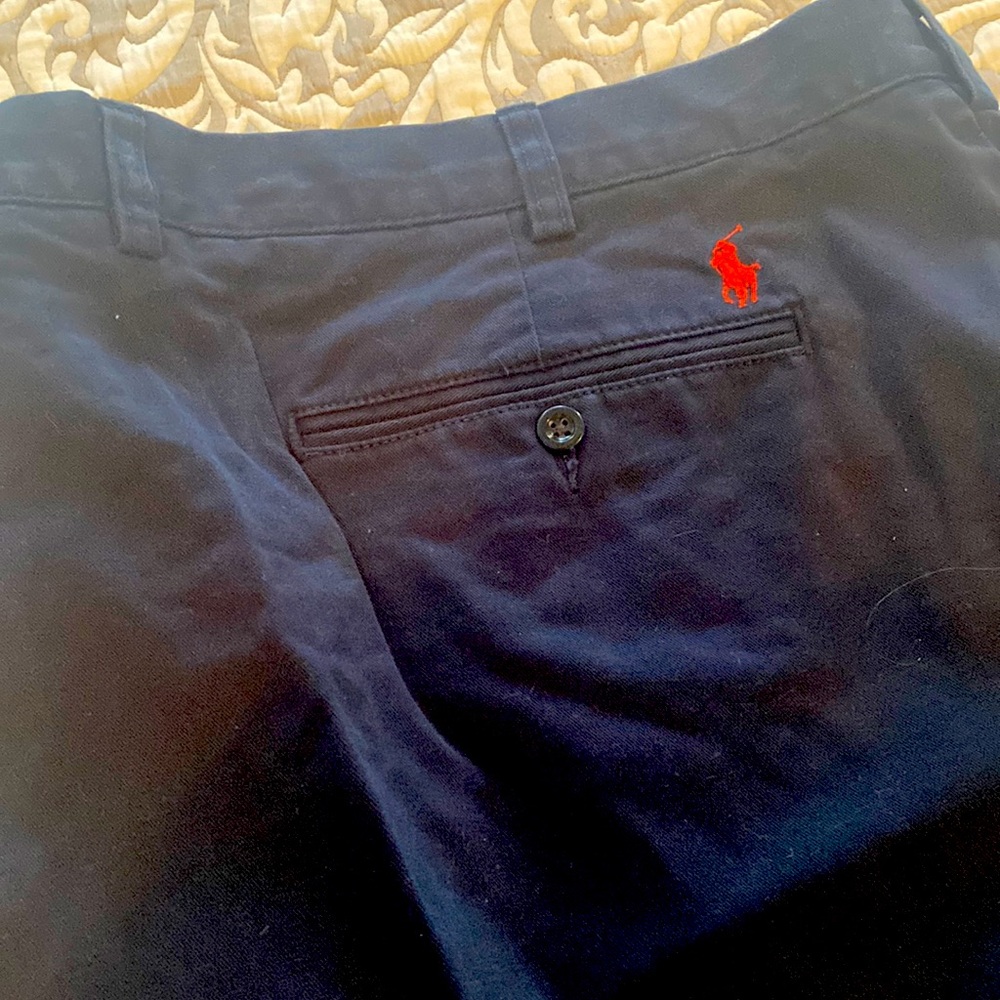 Polo by Ralph Lauren men’s navy flat front chino pants. Size 56 x 32. Worn once